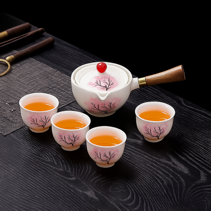 Rotating Infuser Teapot – Cherry Blossom