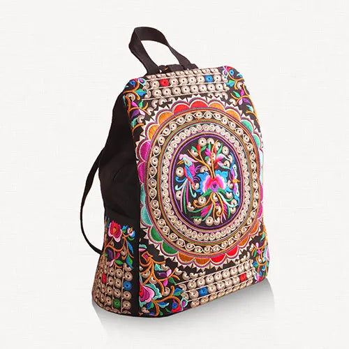 Mystical Mandala Bag - Women's Ethnic/Boho Style Retro Embroidered Bag