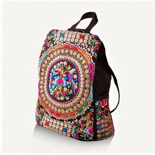 Mystical Mandala Bag - Women's Ethnic/Boho Style Retro Embroidered Bag