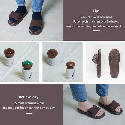 AcuPoint Slippers - Foot Reflexology Acupressure Slipper